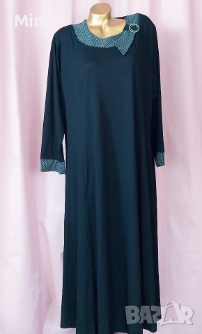 54 Черна свободна рокля от трико