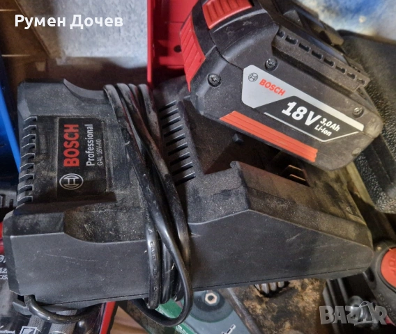 батерия и зарядно BOSCH 18V, снимка 4 - Други инструменти - 53213856
