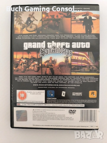 Grand Theft Auto San Andreas Playstation 2 в добро състояние!, снимка 3 - Игри за PlayStation - 53607079