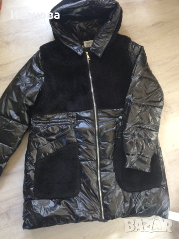 Чисто ново зимно черно яке с качулка., снимка 3 - Якета - 53389792