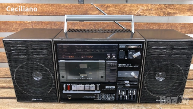 Радиокасетофон HITACHI TRK-9300W, снимка 5 - Радиокасетофони, транзистори - 53064695