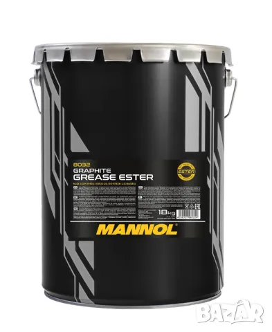 Графитна грес MANNOL Graphite Grease Ester, 18кг, снимка 1 - Аксесоари и консумативи - 47147903