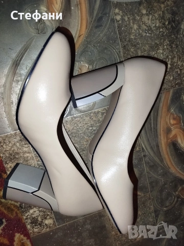 Здравейте продавам чисто нови токчета в бежов цвят , снимка 2 - Чанти - 53986015