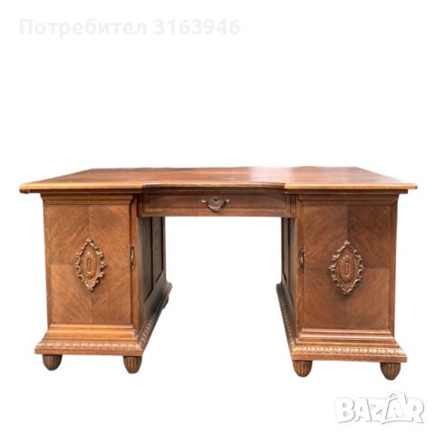 Дървено бюро в стил Ар Нуво/Антик , снимка 1 - Бюра - 46378800