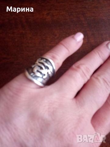 Дамски сребърен пръстен , снимка 4 - Пръстени - 45021856