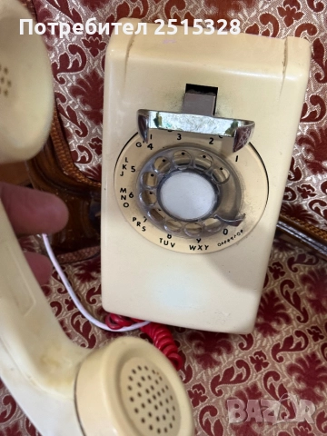 стар ретро телефон за стена, снимка 2 - Колекции - 52662671