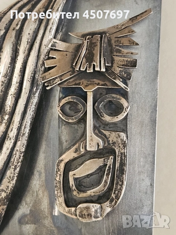 сребърна скулптора от 70 те години, снимка 5 - Антикварни и старинни предмети - 53826276