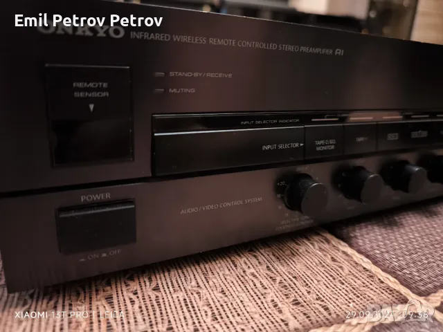 Промо 🌟 🌟 🌟 Onkyo P-3160 предусилвател 110V с дистанционно+ конвертор на 220V, снимка 4 - Ресийвъри, усилватели, смесителни пултове - 47391532