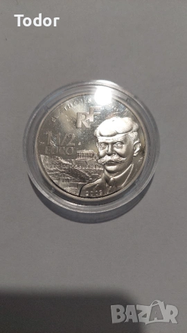 Франция - 1 1/2 евро сребро, снимка 4 - Нумизматика и бонистика - 53353592