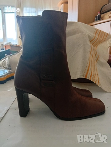 Италиански дамски ботуши естествена кожа , снимка 2 - Дамски боти - 53494757