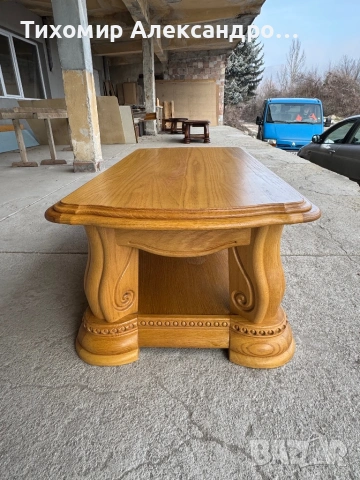 Холна маса от дъбов масив, снимка 5 - Маси - 53334373