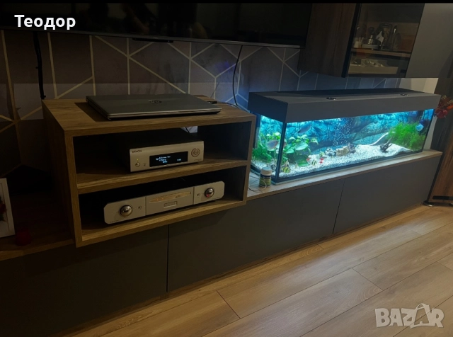 Аквариум снапълно оборудван 105 литра, снимка 3 - Аквариуми - 52951490