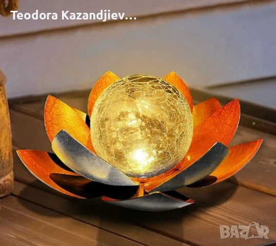 Соларни лотосови цветя – Красота и светлина за вашата градина, снимка 5 - Соларни лампи - 50697817