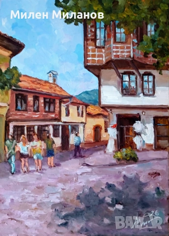 Картина рисувана с маслени бои 