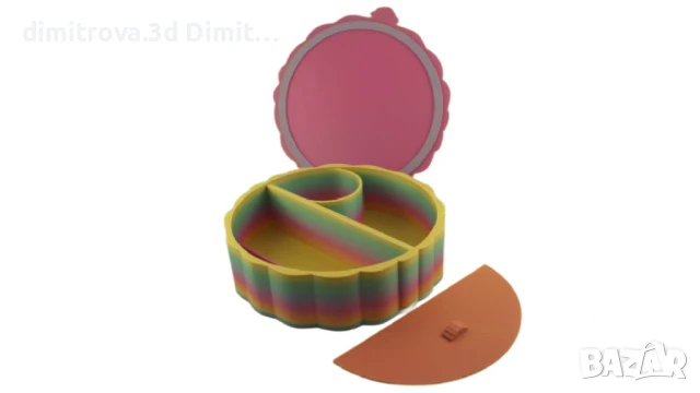 Beauty Box – 3D принтирана козметична кутия с капак 🌈