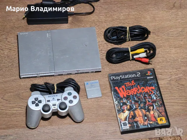 Playstation 2 slim silver пълен комплект , снимка 1