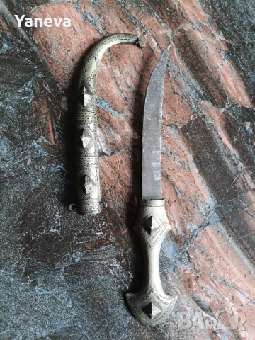 Ханджар,  боен нож с извито острие, снимка 9 - Ножове - 53309606
