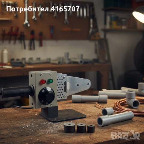 Професионална лепачка за PPR тръби 900W с регулируема температура (50–300°C) – Комплект с куфар, снимка 2 - Други машини и части - 52751993