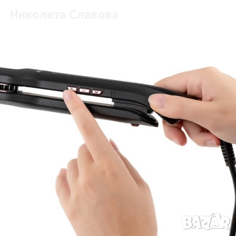 Преса за изправяне на коса с вграден насочващ гребен Muhler MHS-777, снимка 4 - Преси за коса - 52573982