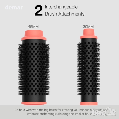 ANSWR Volumewave Термо четка с 30 мм и 45 мм цилиндри, снимка 5 - Други - 51719281