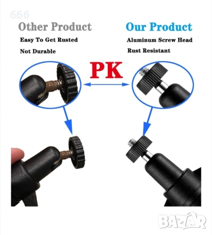 Комплект от 2 регулируеми стойки за охранителна камера, снимка 5 - Други стоки за дома - 53570038