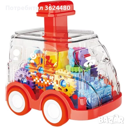 Механична Прозрачна Кола за Деца 4747, снимка 3 - Коли, камиони, мотори, писти - 52542163