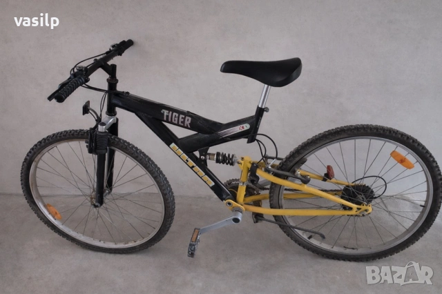 Колело / Велосипед 21" със скорости, предни и задни амортисьори, Shimano