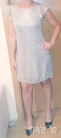 Официална рокля с пайети, снимка 2 - Рокли - 41374179