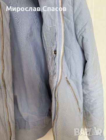 Мъжко светлосиньо яке Zara Man - размер М, снимка 3 - Якета - 52400712