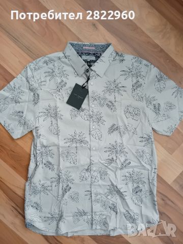 Ted Baker XL-5 памучна риза, снимка 8 - Ризи - 45558485