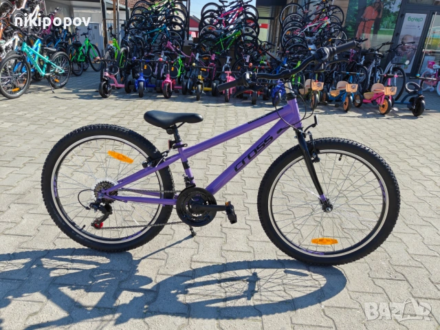 CROSS Велосипед 24" HARMONY лилав, снимка 2 - Велосипеди - 53830671