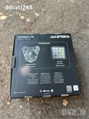 Ендуро Led фар Acerbis VSL 48W, снимка 8 - Части - 46779380