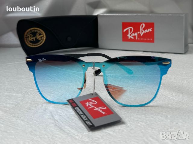 Ray-Ban RB3576 дамски слънчеви очила сини огледални , снимка 2 - Слънчеви и диоптрични очила - 45430173