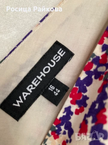 Рокля на Warehouse, 44 размер, снимка 5 - Рокли - 50896977