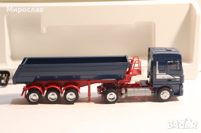 AWM H0 1/87 DAF XF САМОСВАЛ KАМИОН МОДЕЛ TIR ГОНДОЛА, снимка 7 - Колекции - 53732346