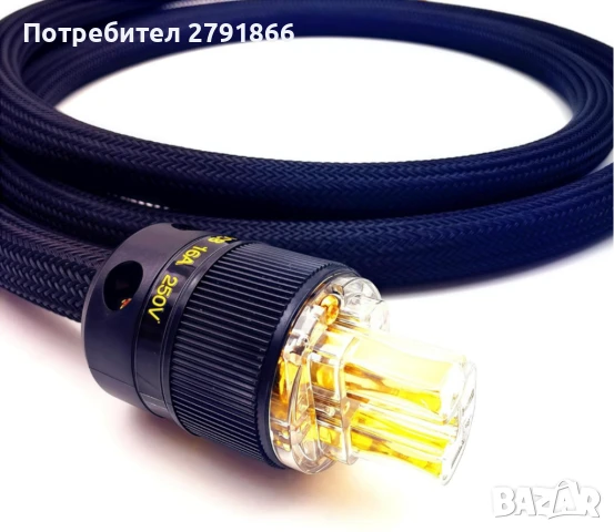 WAudio 10AWG аудиофилски захранващ кабел,стандартен за ЕС Hi-Fi захранващ кабел с предпазен щепсел , снимка 3 - Други - 51120461
