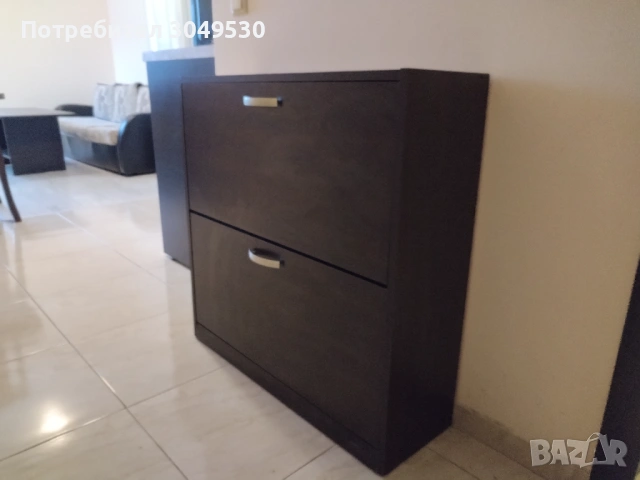 Шкаф за обувки цвят венге