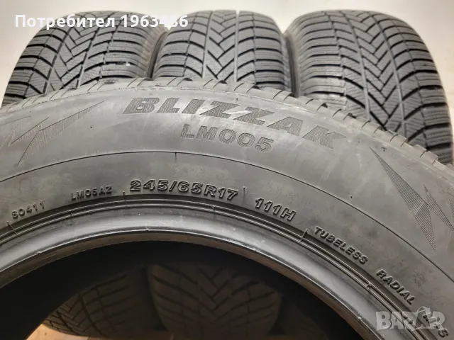 245/65/17 Bridgestone 2022 г. / джип зимни гуми, снимка 8 - Гуми и джанти - 47941285