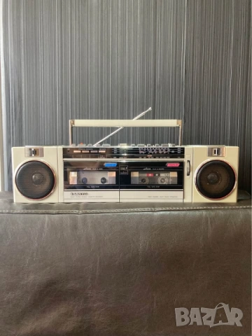 SANYO M-W24K VINTAGE RETRO BOOMBOX радио касетофон, снимка 2 - Радиокасетофони, транзистори - 53822195