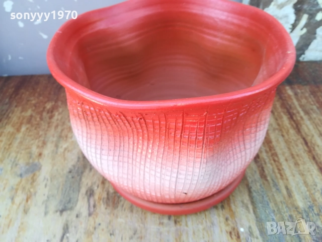 КЕРАМИЧНА САКСИЯ КАШПА 1910251235, снимка 7 - Саксии и кашпи - 52105506