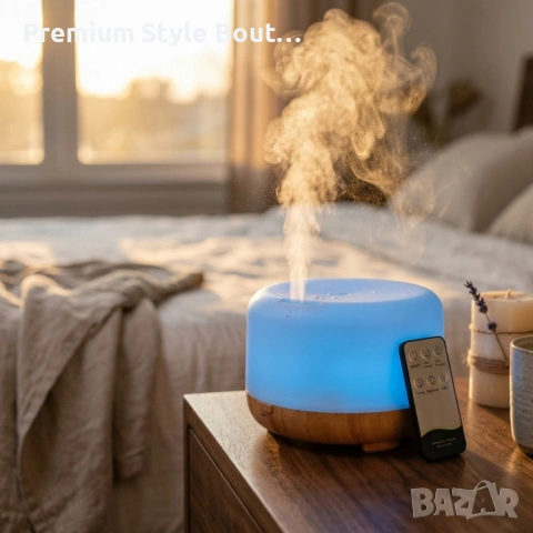 Арома дифузер - овлажнител за въздух с дистанционно управление, снимка 7 - Други стоки за дома - 53896013