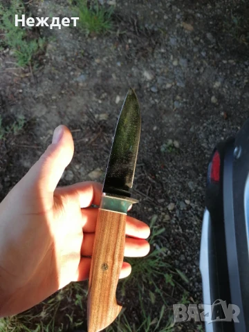 Ловен нож от лагер кован шх15. , снимка 3 - Ножове - 50556243