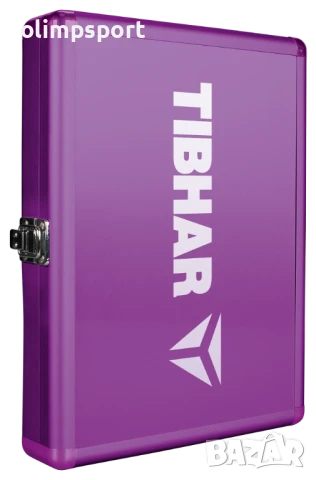 калъф за тенис на маса tibhar cube premium 2 нова лилава единична с място за 3 топки