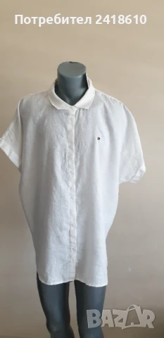 Tommy Hilfiger 100%  Лен / Womens Shirt Oversize  Size XL НОВО!  ОРИГИНАЛ! Дамска Ленена Риза!, снимка 8 - Ризи - 50736921