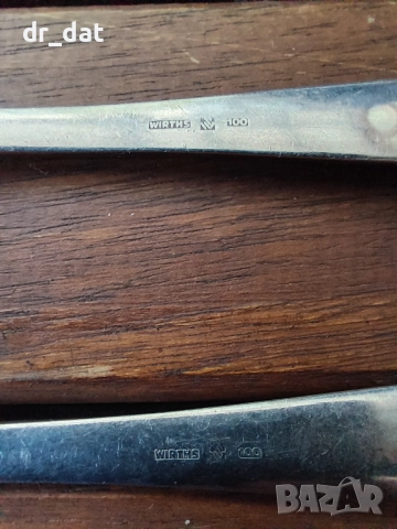 Комплект посребрени прибори, снимка 2 - Антикварни и старинни предмети - 45163213