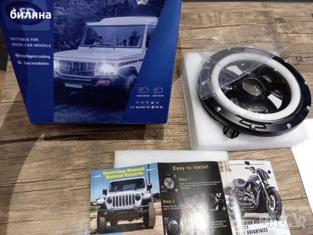 Фарове,кръгли,лед, снимка 2 - Аксесоари и консумативи - 50222512