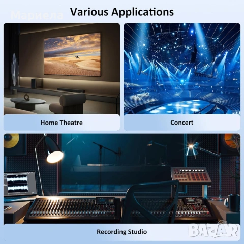 Y-разклонител, 1 RCA мъжки към 2 RCA женски / цифров стерео аудио кабел, снимка 2 - Друга електроника - 53520109