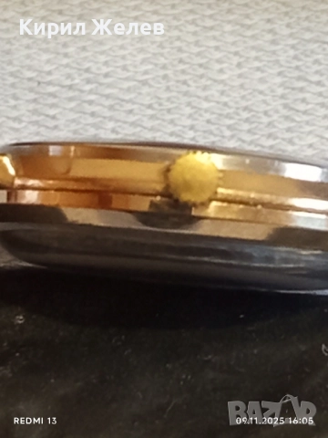 Стар механичен часовник мъжки SECONDA USSR работи с позлата перфектно състояние 40114, снимка 9 - Антикварни и старинни предмети - 52352112