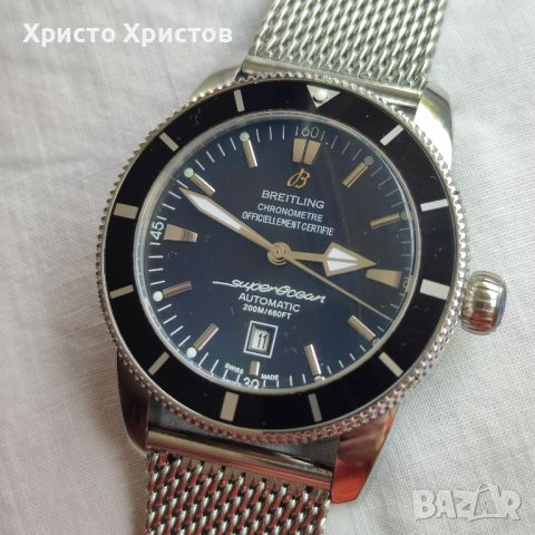 Луксозен мъжки часовник Breitling SUPEROCEAN HÉRITAGE II  Chronometre Automatic , снимка 2 - Мъжки - 45929875