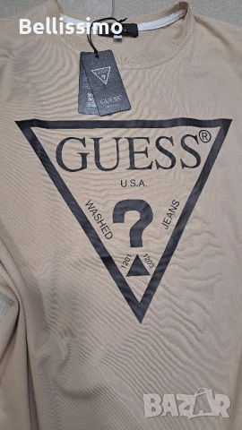 *Guess* Дамска тениска в бежов цвят, снимка 2 - Тениски - 45560240